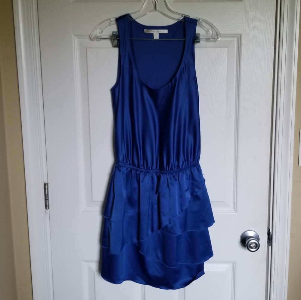 Lauren Conrad royal blue drop waist dress size 2